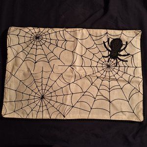Beaded Spider Placemats Halloween New